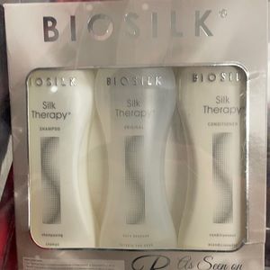 BIOSILK Silk Therapy Three 12OZ Shampoo, Conditioner and Silk Therapy